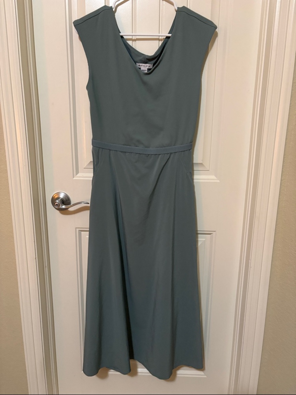 Athleta Ryder Dress - Blue Grey Sage - Size Medium